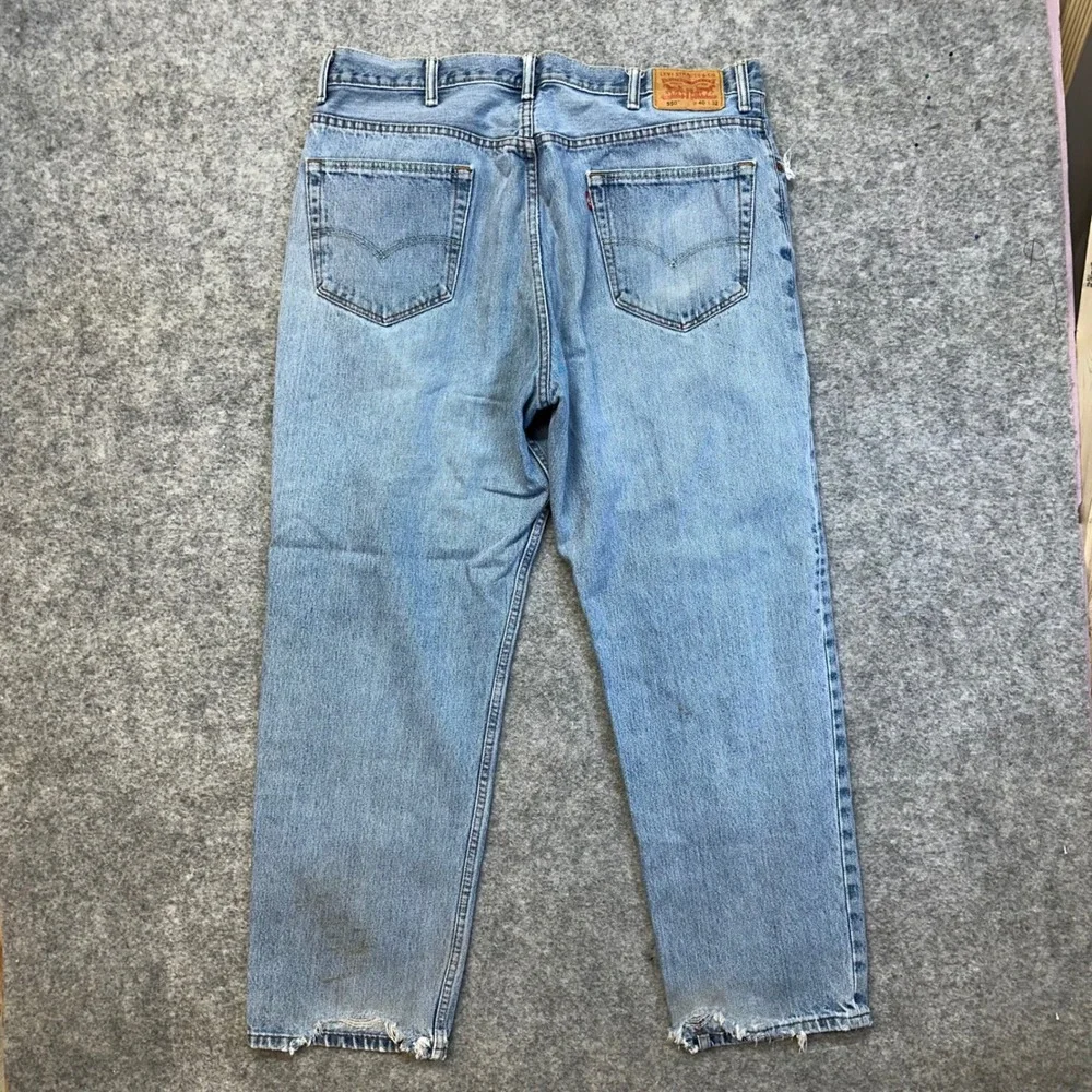 Lot of 3 Levi's 550 Relaxed Fit Jeans Men's 40x32 Blue Black Denim Work Pants